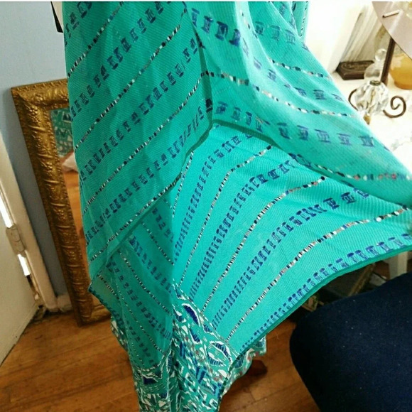 BCBG MaxAzria / One Shoulder Green Dress / Size Small - Picture 3 of 5